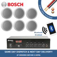Bosch Bluetooth Music System + 6x In-Ceiling Speakers