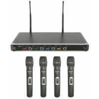 Chord Quad UHF Wireless Microphone System | 4 x Handheld