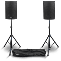 Citronic CAB-10L 10" Active PA Speaker Bundle with Stands