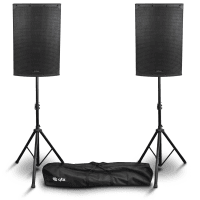 Citronic CAB-15L 15" Active PA Speakers Bundle with Stands