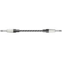 Citronic Classic Retro Braided Guitar Lead - 3m, Black and White