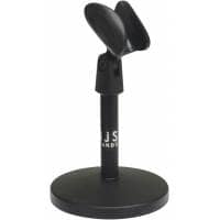 Soundlab Desktop Microphone Stand with Round Base & Mic Clip