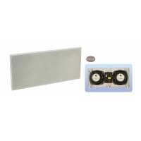 E-Audio Dual 6.5Inch 2-Way In-Wall Speaker With Twin Drivers and Dome Tweeter
