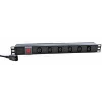 Eagle 6-Way IEC (C13) Horizontal Socket 19"" PDU to C14 Plug