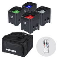 Equinox Colour Raider Lithium Battery Uplighter Pack