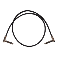 Ernie Ball 24in Single Flat Ribbon Patch Cable - Black (0.60m / 2ft)