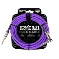 Ernie Ball Flex Instrument Cable Straight/Angle 20ft (6m) - Purple