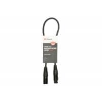 Chord High-quality XLR Cable, 0.5m, Black - Lifetime Warranty