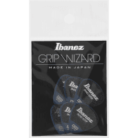 Ibanez Grip Wizard Sand Grip Picks — Medium 0.80mm, 6-Pack (Dark Blue)