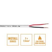 Elumen8 Install Series 2-Core LSZH Speaker Cable 2 x 1.5mm - 100m Drum White