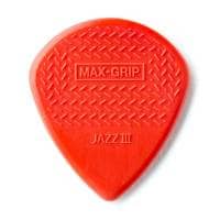 Jim Dunlop Nylon Jazz III Max Grip Red 1.38mm - 6 Pack