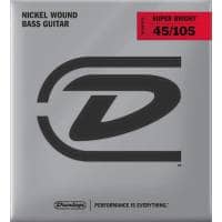 Jim Dunlop Super Bright Nickel Wound Bass Guitar Strings - Medium 45-105