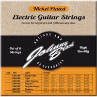 Johnny Brook Nickel Plated Electric Guitar Strings, Medium - Set of 6