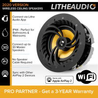 Lithe Audio 6.5" Multi Room WiFi Ceiling Speaker (SINGLE)