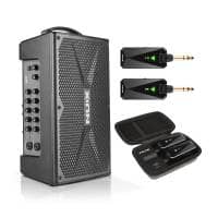 NUX Busking 200FR Portable PA System with B-5RC Wireless Guitar System