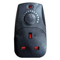 Eagle Plug in Dimmer 13A Adjustable Light Control Switch (Black)