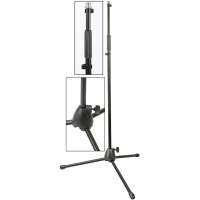 Pulse Pro Straight Mic Stand with Cable Clips - Heavy Duty 