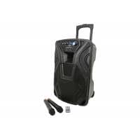 QTX BUSKER-12 | Portable PA Speaker with Wireless Microphones & Bluetooth