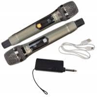 QTX J-MIC Dual UHF Handheld Wireless Microphone System
