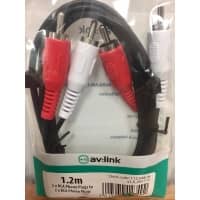 AV Link RCA Phono to RCA Phono Lead 1.2m