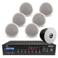 Adastra Restaurant Background Music System with Bluetooth & DAB Radio - 6x Bosch Ceiling Speakers