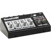 Soundlab 4 Channel Mono Mixer with Effects