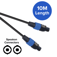 SoundLab/NEUTRIK 2-Pole Speakon Speaker Lead, 10 Metre Cable