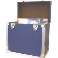 Steepletone 12" Vinyl Record Storage Box - Dark Blue