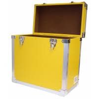 Steepletone 12" Vinyl Record Storage Box - Yellow