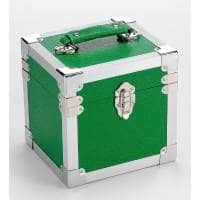 Steepletone 7" Vinyl & CD Storage Carry Case - Green