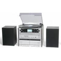 Steepletone Phoenix 6-In-1 Music Centre - Bluetooth, MP3, FM Radio, CD, Cassette Player