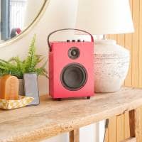 Steepletone REDEFY - High Power Luxury Bluetooth Speaker (Retro Pop Red)