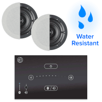 Systemline E50 Bluetooth Bathroom Music System + Waterproof Ceiling Speakers