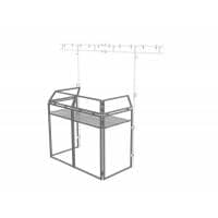 Ultimax DJ Booth Goal Post System - White