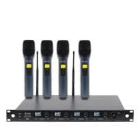 W Audio W-Audio DQM600H UHF Quad Handheld Wireless Mic System (606-614Mhz)