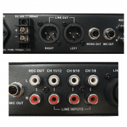Pulse RMX112 12 Channel Mic/Line 1U Mixer 