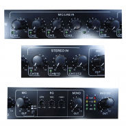 Pulse RMX112 12 Channel Mic/Line 1U Mixer 