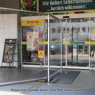Pvc Protection Screen PVC Protection Screen 2 x 2m Transparent Shield - from Inta Audio UK