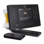 Q Acoustics E120 Black DAB & Bluetooth HiFi System - 4 x AudioKraft PCS-40 Ceiling Speakers