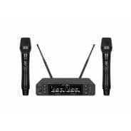 Q-Audio QWM 1960 V3 True Diversity Dual Wireless Handheld Mic System (863-865MHz)