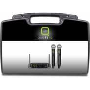 Q Audio QWM11 V2 Dual Wireless Handheld Mic System 863.1/864.1MHz