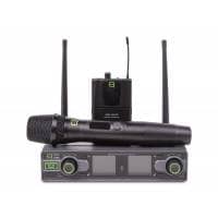 Q Audio Q-Audio QWM1950 Dual UHF Wireless Mic System + Handheld & Beltpack (863.1-864.9 MHz)