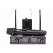 Q-Audio QWM1950 Dual UHF Wireless Mic System + Handheld & Beltpack (863.1-864.9 MHz)