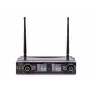 Q-Audio QWM1950 Dual UHF Wireless Mic System with 2 x Handheld Mics (863.1-864.9MHz)