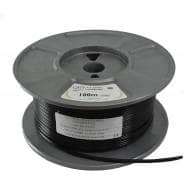 QED Profile 42 Strand Speaker Cable, Black - Per Metre