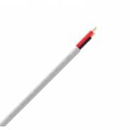 QED QX16/2 - 2 Core Flame Retardant PVC Speaker Cable - White (Per Metre)