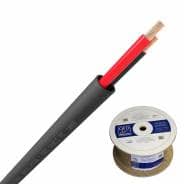 QED QX16/2 - 2 Core Outdoor Speaker Cable - Black (300m Drum)