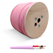 QED QX16/4 - 4 Core Low Smoke LSZH Speaker Cable - Pink (5 Metres)