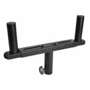 QTX Adjustable Twin 35mm Pole Mount T-Bar Adaptor