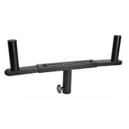 QTX Adjustable Twin 35mm Pole Mount T-Bar Adaptor